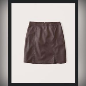Abercrombie & Fitch Vegan Leather Mini Skirt, NWT